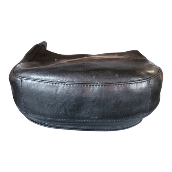 Frye Olivia Black Leather Large Crossbody Bag - Picture 2 of 9